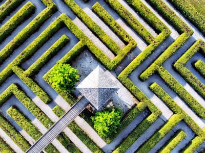 Labyrinth von oben