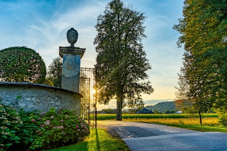Abends beim Schloss